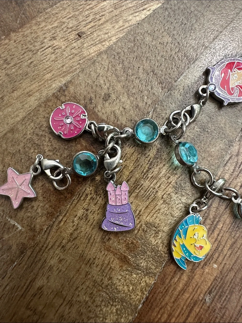 Vintage Little Mermaid Charm Bracelet